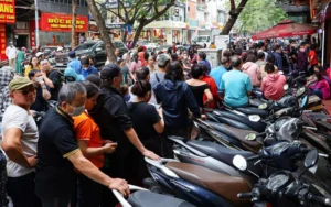 Diễn biến tại phố vàng Trần Nhân Tông